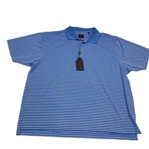 F/X Fusion Performance Lightweight Dri-Way Striped Golf Polo Shirt Men's Size 2X